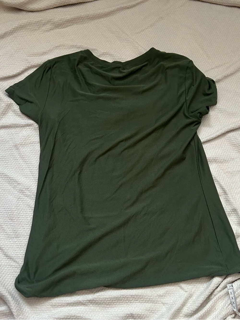 Green V Neck Top - Picture 4 of 5